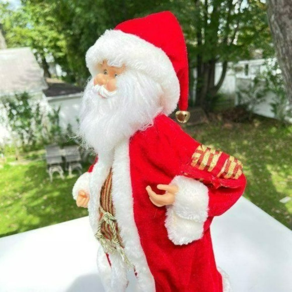 Vintage Classic Santa Claus Doll Christmas Figure Tabletop Holiday Decor 16in - Picture 6 of 8